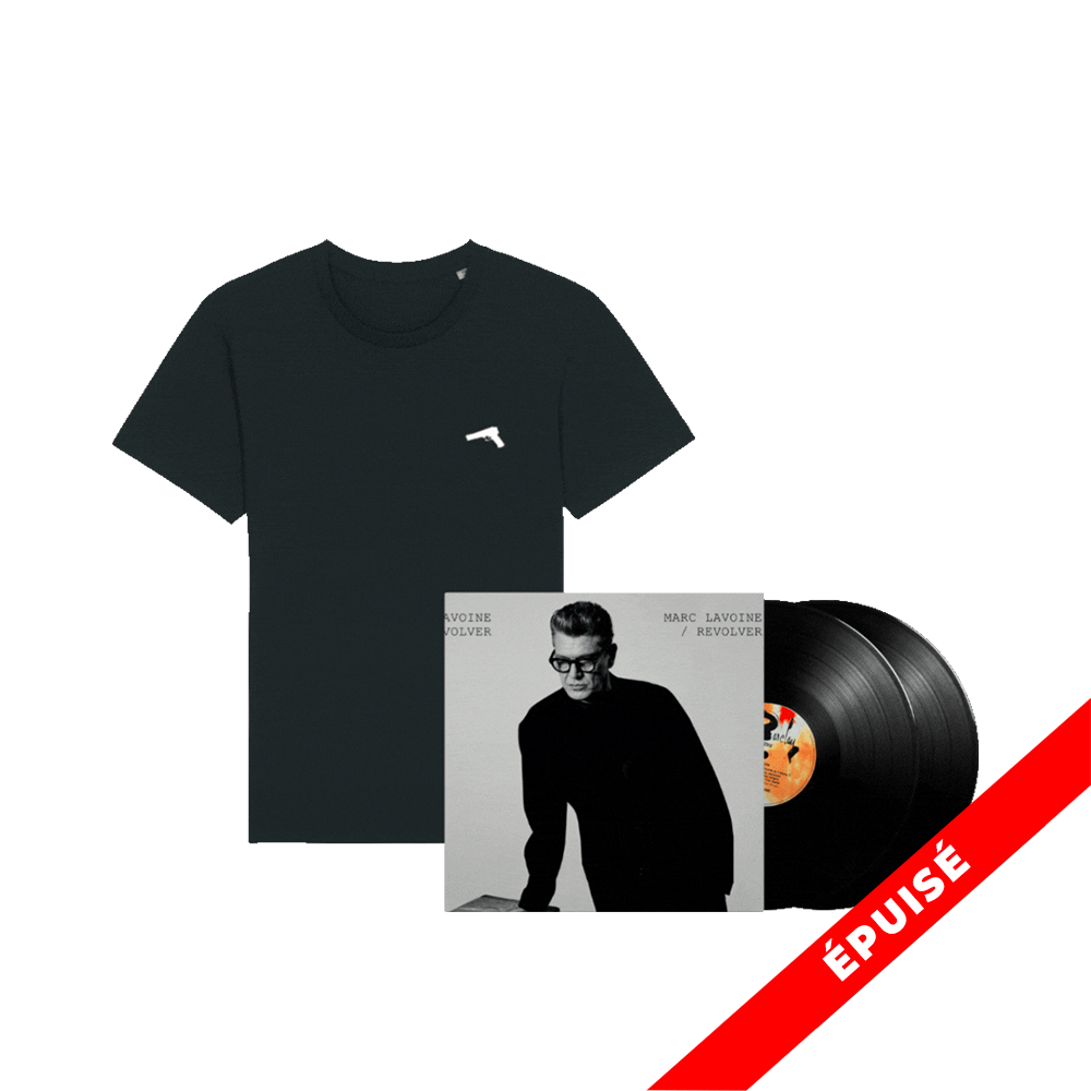 PACK REVOLVER - DOUBLE VINYLE NOIR (VERSION DÉDICACÉE) + T-SHIRT "REVOLVER"